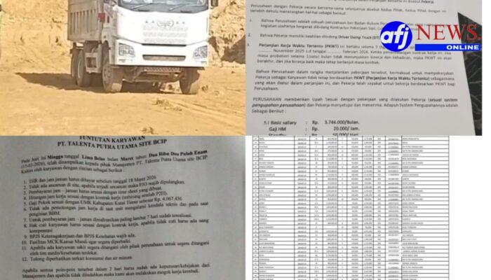 Lapor Pak Gubernur! PT Talenta Putra Utama Diduga Langgar UU No. 13/2003, Hak Buruh Ditahan