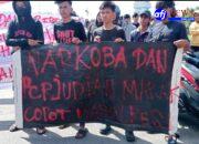 Warga Gelar Aksi Unjuk Rasa Desak Pencopotan Kapolres Pelabuhan Belawan Terkait Maraknya Berbagai Tindak Kejahatan