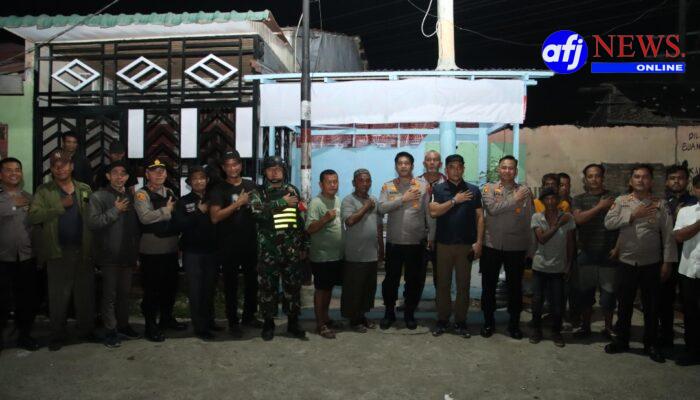 Kapolres Pelabuhan Belawan Kunjungi Pos Kamling di Belawan Bahari, Sampaikan Komitmen Jaga Kamtibmas