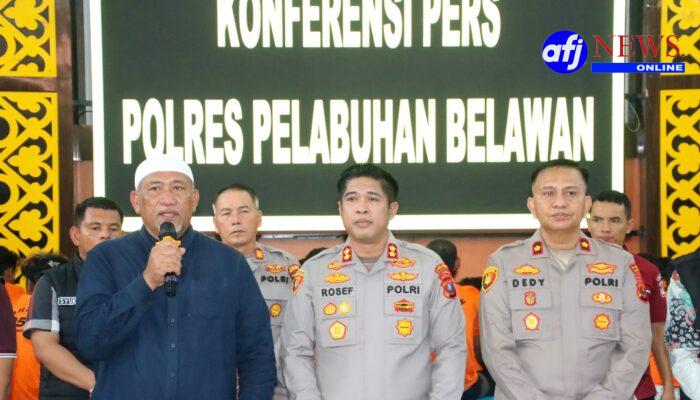 Dalam Kurun 4 Bulan Polres Pelabuhan Belawan Ungkap 320 Kasus kejahatan Jalanan Dan Narkoba