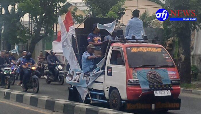 Polres Pelabuhan Belawan Lakukan Pengamanan dan Pengawalan Buruh Peringati Hari Buruh Internasional
