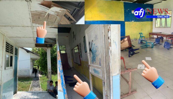 Investigasi Media Afjnews.online: Perjuangan Siswa Difasilitasi SMP Negeri 3 Panai Hulu Rusak Parah, Plafon Jebol Hingga Ruang Kelas Berantakan