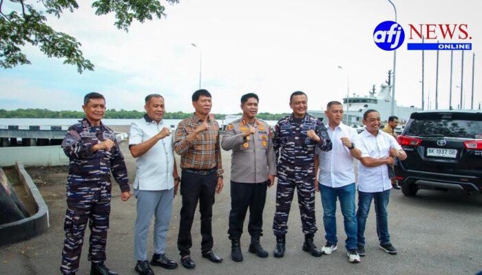 Kapolres Pelabuhan Belawan Hadiri Silaturahmi dan Coffee Morning Komandan Kodaeral I Bersama Insan Maritim