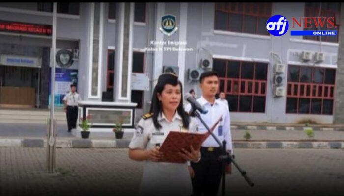 Kepala Kantor Imigrasi kelas II TPI Belawan Pimpin Upacara Peringatan Hari Kesaktian Pancasila