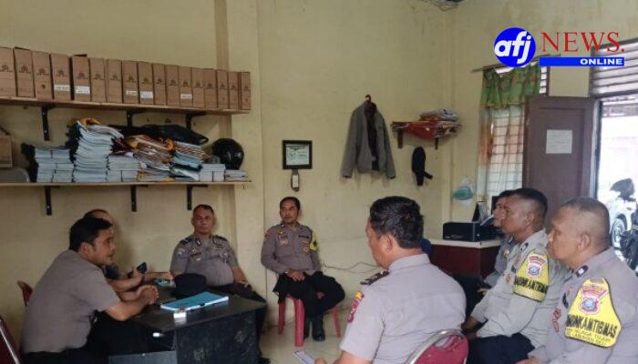Sat Binmas Polres Pelabuhan Belawan Gelar Anev Bhabinkamtibmas, Tingkatkan Kinerja Pelayanan Masyarakat