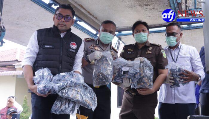Polres Asahan Musnahkan 14,5 Kilogram Sabu dan 1.413 Cartridge Etomidate, Tegaskan Komitmen Perangi Narkoba