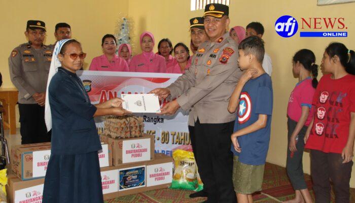 Sambut Hari Bhayangkara ke-80, Polres Pelabuhan Belawan Gelar Anjangsana dan Salurkan Bantuan Sosial