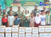 KUNJUNGAN KERJA DI KORAMIL 09/MB, DANDIM 0201/MEDAN SEKALIGUS RESMIKAN MUSHOLLA AL-IKHLAS DAN SANTUNI ANAK YATIM