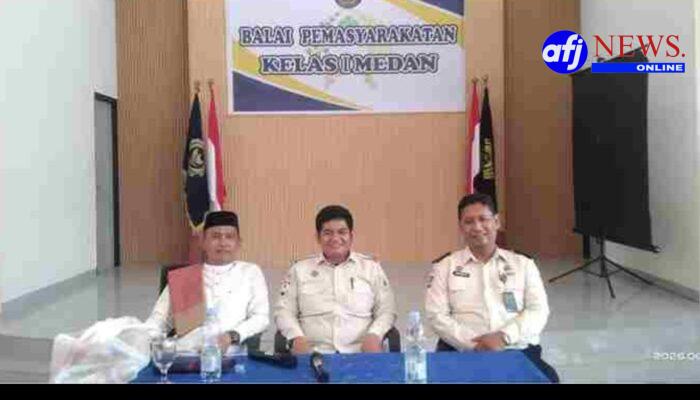 Bapas Kelas I Medan Gelar Tausiyah Pembinaan Mental  Bersama Ustadz Ilham Maulana