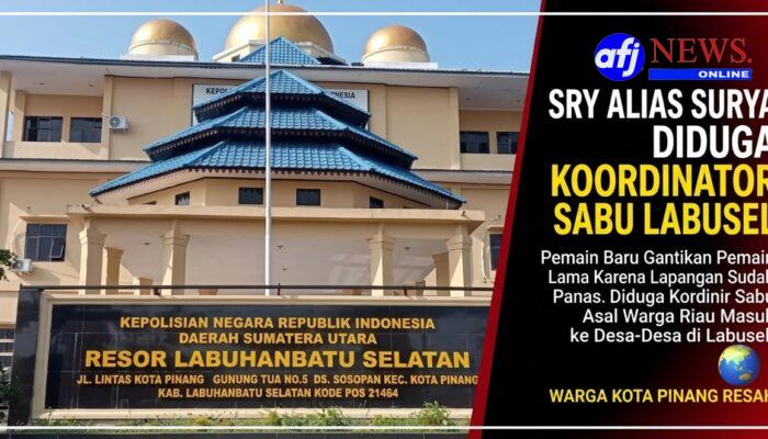 Gantikan Pemain Lama, SRY Alias Surya Diduga Kuat Jadi Koordinator Baru Peredaran Sabu di Labuhanbatu Selatan