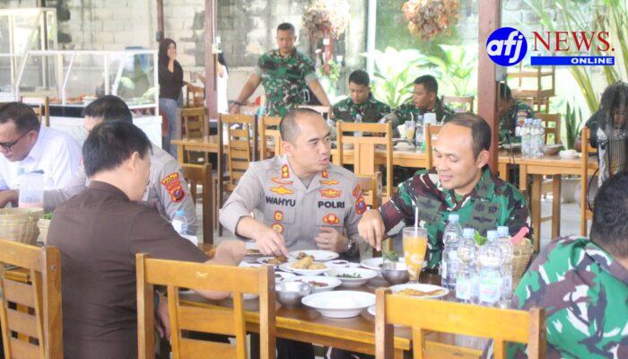 Harmonis! Dandim 0209/LB Duduk Satu Meja Bersama Kapolres dan Kajari Labuhanbatu