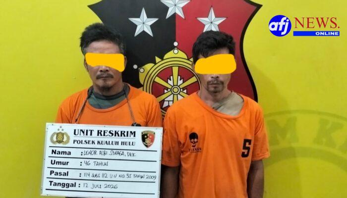 Polsek Kualuh Hulu Ungkap Transaksi Narkotika, 4 Orang Diamankan, Sabu Total 5,87 Gram Disita