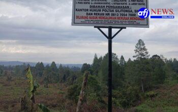 Plang Kepemilikan Tanah Dibawah Pengawasan Kuasa Hukum Poltak Silitonga Tuai Keberatan Dari Raja Bius Matiti Simanullang