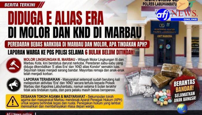 Resahkan Warga, Peredaran Sabu Diduga Milik ‘E alias Era’ dan ‘KND’ di Marbau Merebak: APH Didesak Segera Bertindak!
