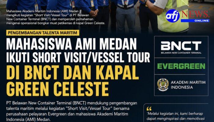 BNCT Mendukung Pengembangan Talenta Maritim Melalui Kegiatan “Short Visit/Vessel Tour”