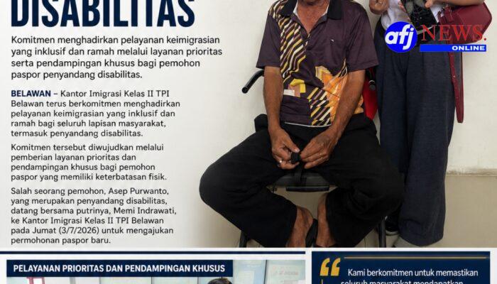 Imigrasi Belawan Permudah Pengurusan Paspor bagi Penyandang Disabilitas