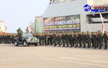 MENGAWAL KEDAULATAN DI UJUNG NEGERI, YONIF 122/TS DILEPAS DARI BELAWAN