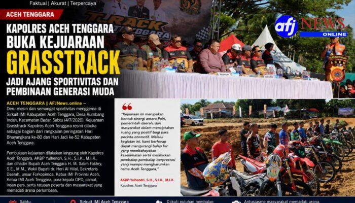 Gaungkan Sportivitas di Hari Bhayangkara ke-80, Kapolres Aceh Tenggara Resmi Buka Kejuaraan Grasstrack 2026.