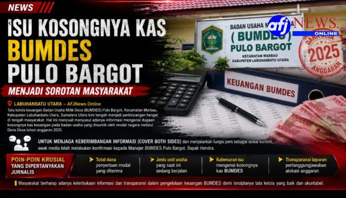 Dugaan Kas BUMDES Pulo Bargot Kosong, Manajemen Memilih Bungkam Saat Dikonfirmasi Wartawan