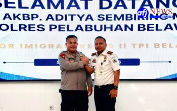 Kapolres Pelabuhan Belawan Jalin Silaturahmi dan Perkuat Sinergi dengan Kantor Imigrasi Kelas II TPI Belawan