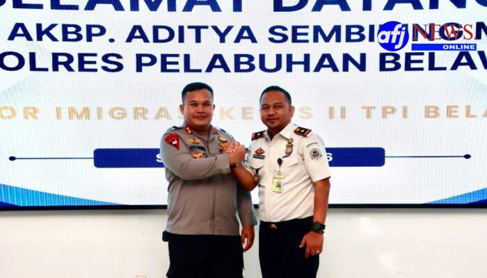 Kapolres Pelabuhan Belawan Jalin Silaturahmi dan Perkuat Sinergi dengan Kantor Imigrasi Kelas II TPI Belawan