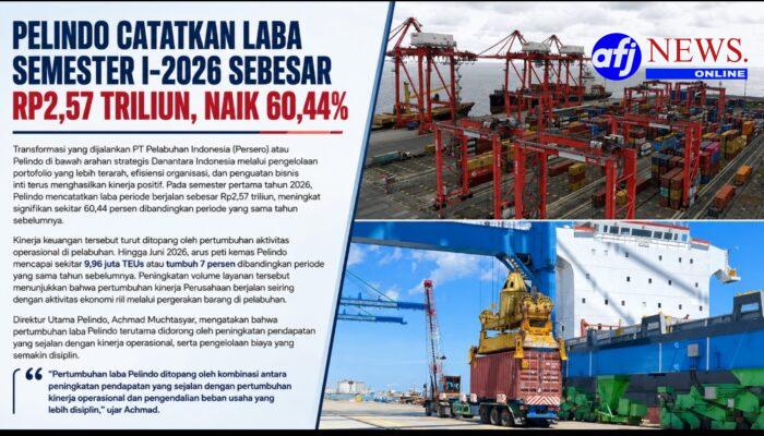 Danantara Perkuat Transformasi Pelindo, Laba Semester I 2026 Tumbuh 60%