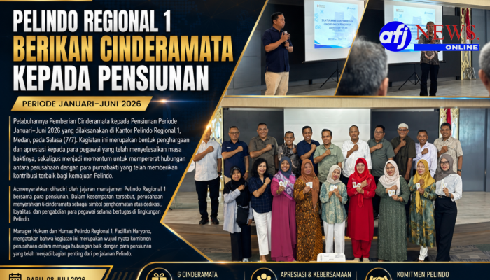 PT Pelindo Regional I Belawan Silaturahmi Dan Memberikan  Cinderamata Pada Pensiunan