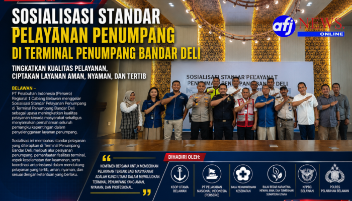 Pelindo Regional 1 Cabang Belawan Perkuat Sinergi Layanan Penumpang melalui Sosialisasi Standar Pelayanan